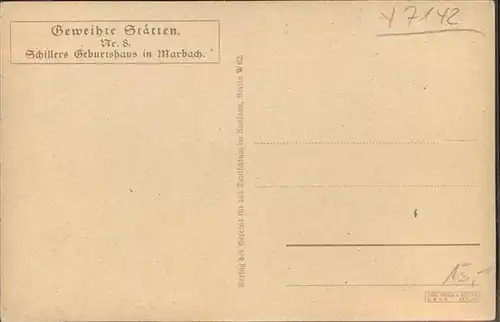 Marbach Neckar Schillers Geburtshaus / Marbach am Neckar /Ludwigsburg LKR