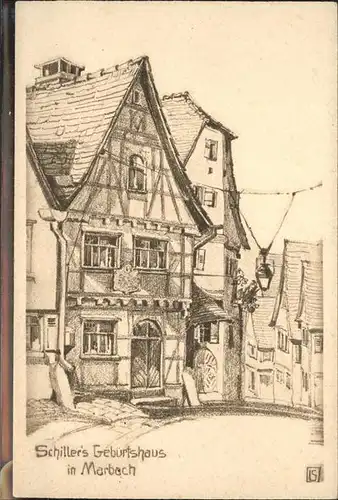 Marbach Neckar Schillers Geburtshaus / Marbach am Neckar /Ludwigsburg LKR