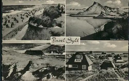 Insel Sylt Kliff Duenen Friesenhaeuser / Westerland /Nordfriesland LKR