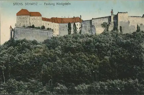 Koenigstein Saechsische Schweiz Festung Koenigstein / Koenigstein Saechsische Schweiz /Saechsische Schweiz-Osterzgebirge LKR