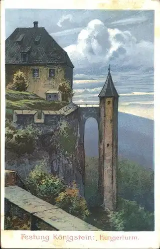 Koenigstein Saechsische Schweiz Festung Hungerturm / Koenigstein Saechsische Schweiz /Saechsische Schweiz-Osterzgebirge LKR