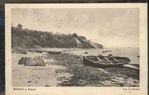 Goehren Ruegen Suedstrand Boot / Goehren Ostseebad Ruegen /Ruegen LKR