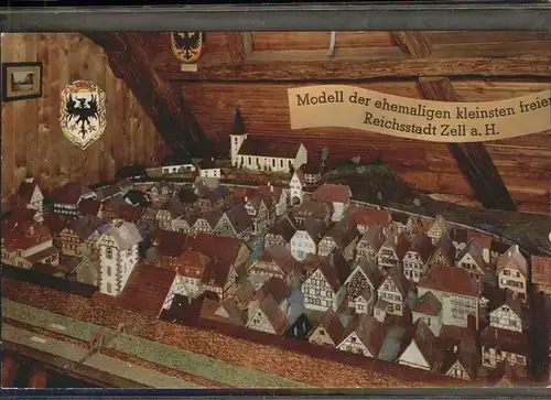 Zell Harmersbach Modell Reichsstadt Wappen / Zell am Harmersbach /Ortenaukreis LKR