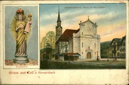 Zell Harmersbach Gnadenbild Wallfahrtskirche Maria zu den Ketten / Zell am Harmersbach /Ortenaukreis LKR