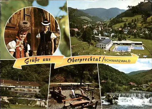 Oberprechtal Tracht Schwimmbad Wasserfall / Elzach /Emmendingen LKR