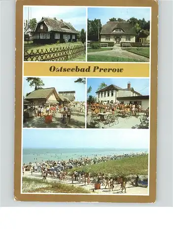 Prerow Ostseebad Duenenhaus Reetdach-Haeuser Strand / Darss /Nordvorpommern LKR