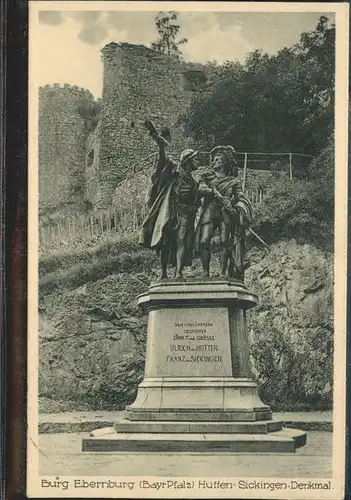 Bad Muenster Stein Ebernburg Burg Ebernberg Sickingen Denkmal  / Bad Muenster am Stein-Ebernburg /Bad Kreuznach LKR