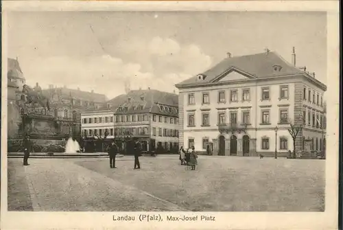 Landau Pfalz Max Josef Platz  / Landau in der Pfalz /Landau Pfalz Stadtkreis
