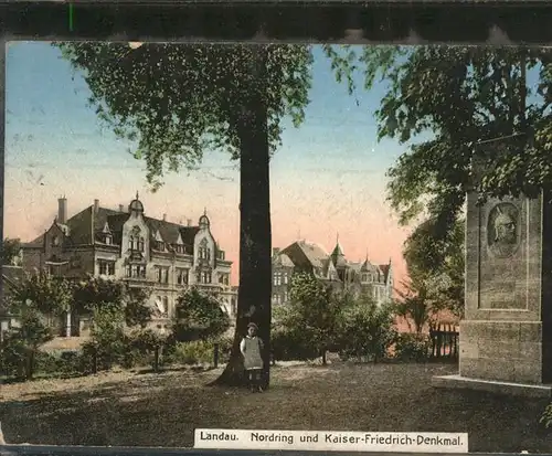 Landau Pfalz Nordring Kaiser Friedrich Denkmal  / Landau in der Pfalz /Landau Pfalz Stadtkreis