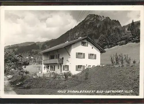 Bad Oberdorf Haus Schwalbennest / Bad Hindelang /Oberallgaeu LKR