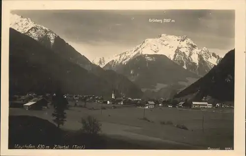 Mayrhofen Zillertal Gruenberg 2887 m / Mayrhofen /Tiroler Unterland