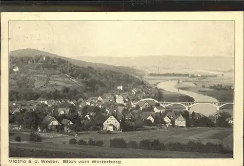 Vlotho a. d. Weser Blick v. Winterberg / Vlotho /Herford LKR