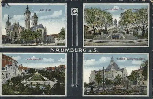 Naumburg Saale Dom Kaiser Wilhelm Denkmal Louisenstrasse  / Naumburg /Burgenlandkreis LKR
