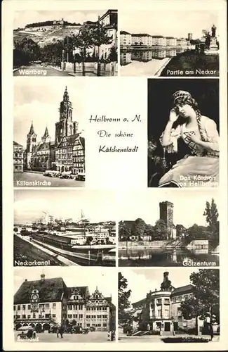 Heilbronn Neckar Wartberg Kilians Kirche Goetzenturm Rathaus  / Heilbronn /Heilbronn LKR