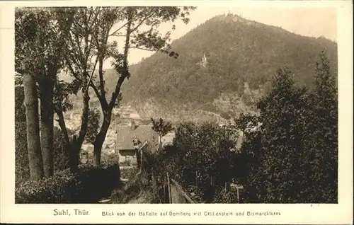 Suhl Thueringer Wald Domberg Ottilienstein Bismarckturm / Suhl /Suhl Stadtkreis