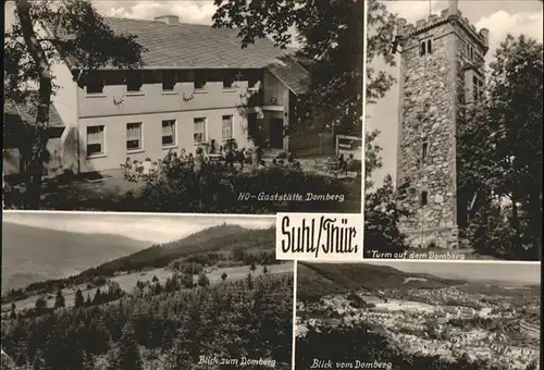 Suhl Thueringer Wald Gaststaette Domberg Turm  / Suhl /Suhl Stadtkreis