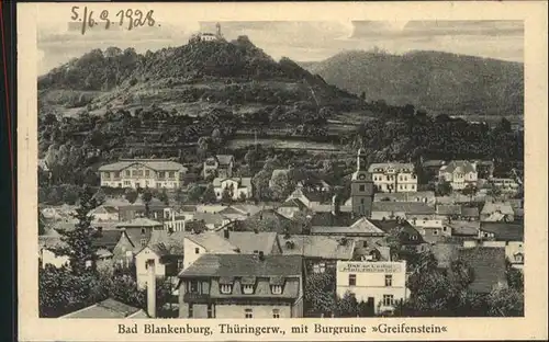 Bad Blankenburg Burgruine Greifenstein / Bad Blankenburg /Saalfeld-Rudolstadt LKR