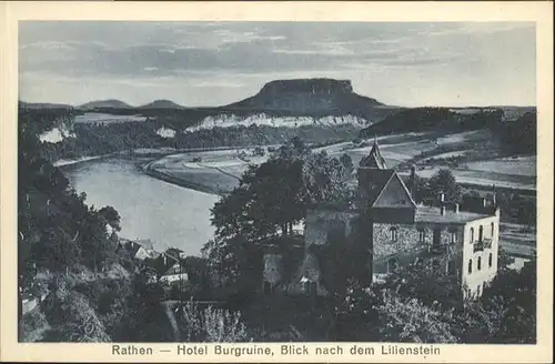 Rathen Saechsische Schweiz Hotel Burgruine Lilienstein / Rathen Sachsen /Saechsische Schweiz-Osterzgebirge LKR