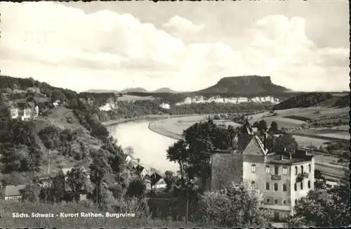 Rathen Saechsische Schweiz Burgruine / Rathen Sachsen /Saechsische Schweiz-Osterzgebirge LKR