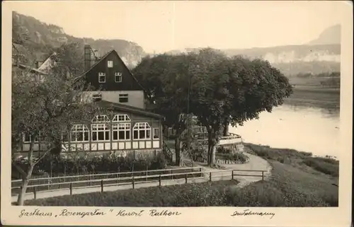 Rathen Saechsische Schweiz Gasthaus Rosengarten / Rathen Sachsen /Saechsische Schweiz-Osterzgebirge LKR