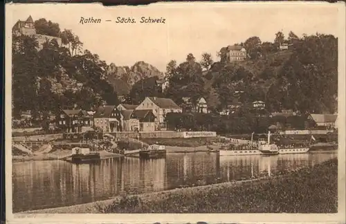 Rathen Saechsische Schweiz Schiff / Rathen Sachsen /Saechsische Schweiz-Osterzgebirge LKR