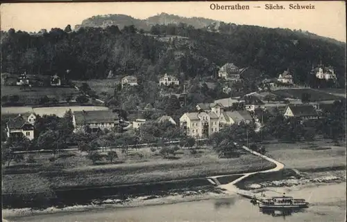 Rathen Saechsische Schweiz Schiff / Rathen Sachsen /Saechsische Schweiz-Osterzgebirge LKR