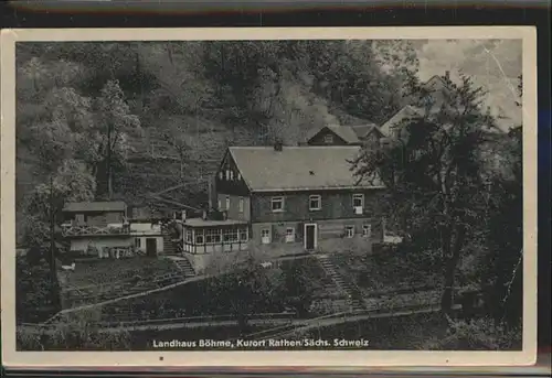 Rathen Saechsische Schweiz Landhaus Boehme / Rathen Sachsen /Saechsische Schweiz-Osterzgebirge LKR