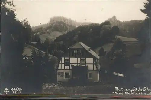 Rathen Saechsische Schweiz Villa Waldfrieden / Rathen Sachsen /Saechsische Schweiz-Osterzgebirge LKR