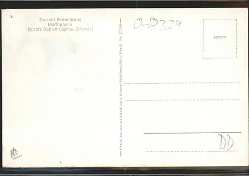 Rathen Saechsische Schweiz Gutshof Felsengrund Marthaheim / Rathen Sachsen /Saechsische Schweiz-Osterzgebirge LKR
