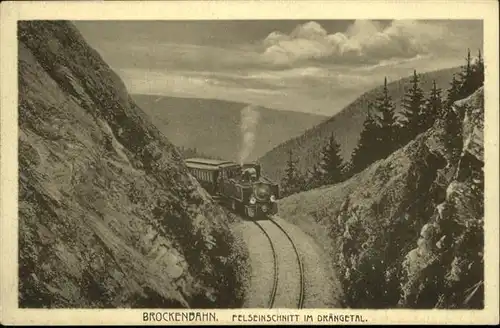 Brocken Brockenbahn Draengetal / Wernigerode /Harz LKR