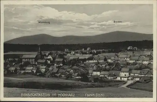 Benneckenstein Wurmberg Brocken / Benneckenstein /Harz LKR