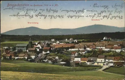 Benneckenstein Wurmberg Brocken / Benneckenstein /Harz LKR