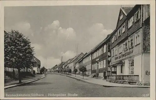 Benneckenstein Hohegeisserstrasse / Benneckenstein /Harz LKR