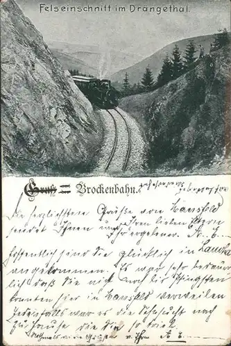 Brocken Draengethal Brockenbahn / Wernigerode /Harz LKR