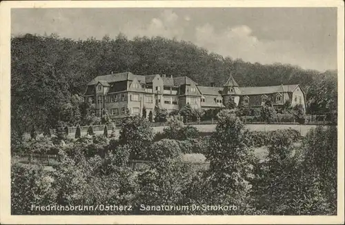Friedrichsbrunn Harz Sanatorium Dr Strokorb / Friedrichsbrunn /Harz LKR