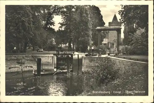 Brandenburg Havel Sperrschleuse / Brandenburg /Brandenburg Havel Stadtkreis