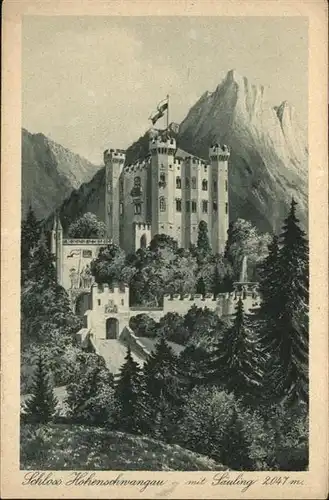 Hohenschwangau Schloss Saeuling / Schwangau /Ostallgaeu LKR