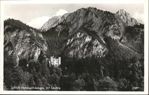 Hohenschwangau Schloss Saeuling / Schwangau /Ostallgaeu LKR