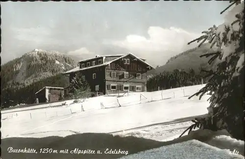 Wertach Berggasthaus Buronhuette Alpspitze Edelsberg / Wertach /Oberallgaeu LKR