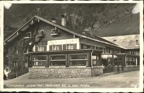 Hinterstein Bad Hindelang Alpen Gasthof gruener Hut / Bad Hindelang /Oberallgaeu LKR