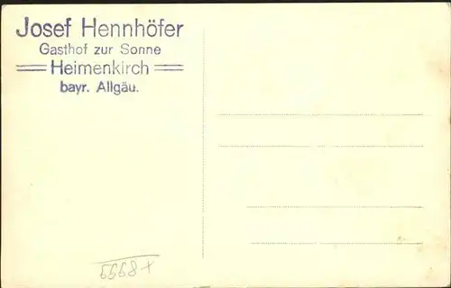 Heimenkirch Gasthof Zur Sonne / Heimenkirch /Lindau LKR