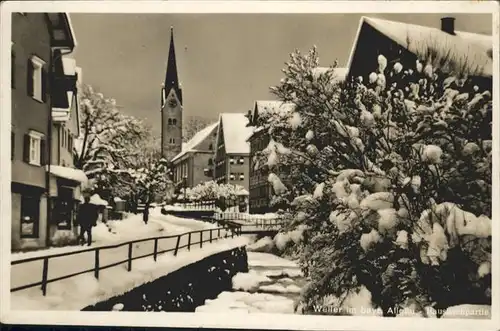 Weiler-Simmerberg Winter Kirche  / Weiler-Simmerberg /Lindau LKR