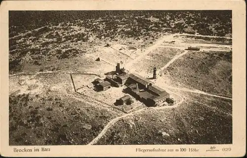 Brocken Fliegeraufnahme / Wernigerode /Harz LKR