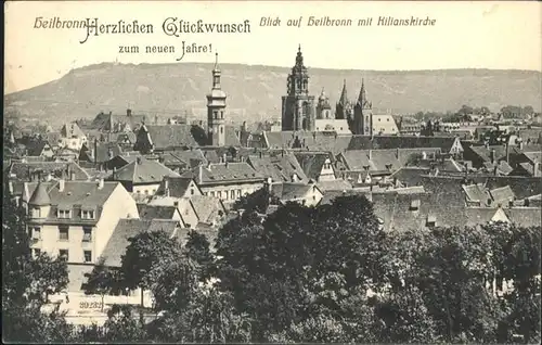 Heilbronn Neckar Neujahrskarte 1913
Kilianskirche / Heilbronn /Heilbronn LKR