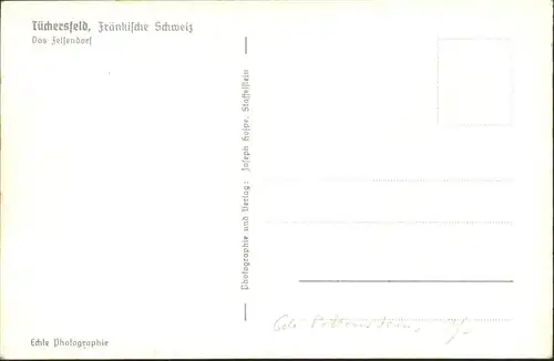 Tuechersfeld Felsendorf / Pottenstein /Bayreuth LKR