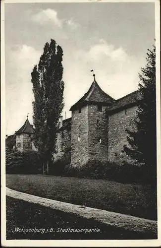 Weissenburg Bayern Stadtmauer / Weissenburg i.Bay. /Weissenburg-Gunzenhausen LKR