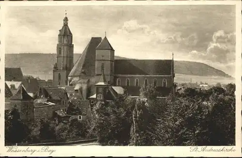 Weissenburg Bayern St Andreaskirche / Weissenburg i.Bay. /Weissenburg-Gunzenhausen LKR