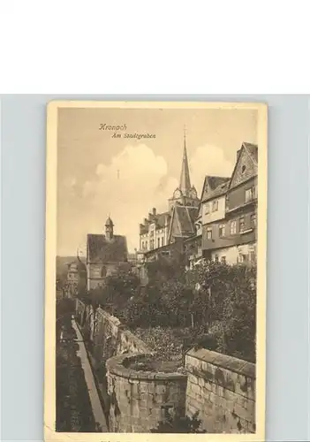 Kronach Oberfranken Stadtgraben / Kronach /Kronach LKR