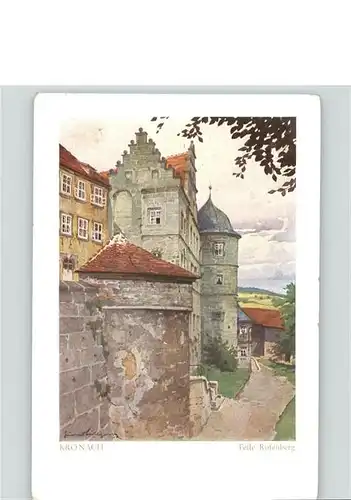 Kronach Oberfranken Feste Rosenberg / Kronach /Kronach LKR