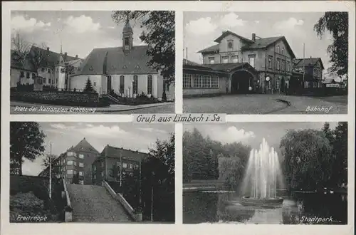 Limbach-Oberfrohna Limbach-Oberfrohna Platz der nationalen Erhebung Freitreppe Stadtpark x / Limbach-Oberfrohna /Zwickau LKR